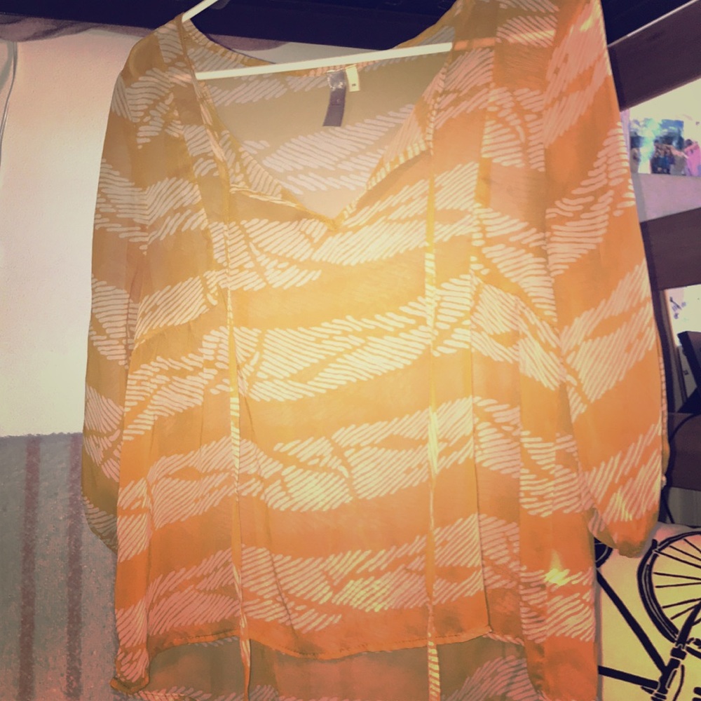Yellow blouse with very cute design :-)